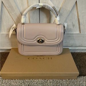 Marlie Top Handle Satchel In Colorblock With Border Quilting
